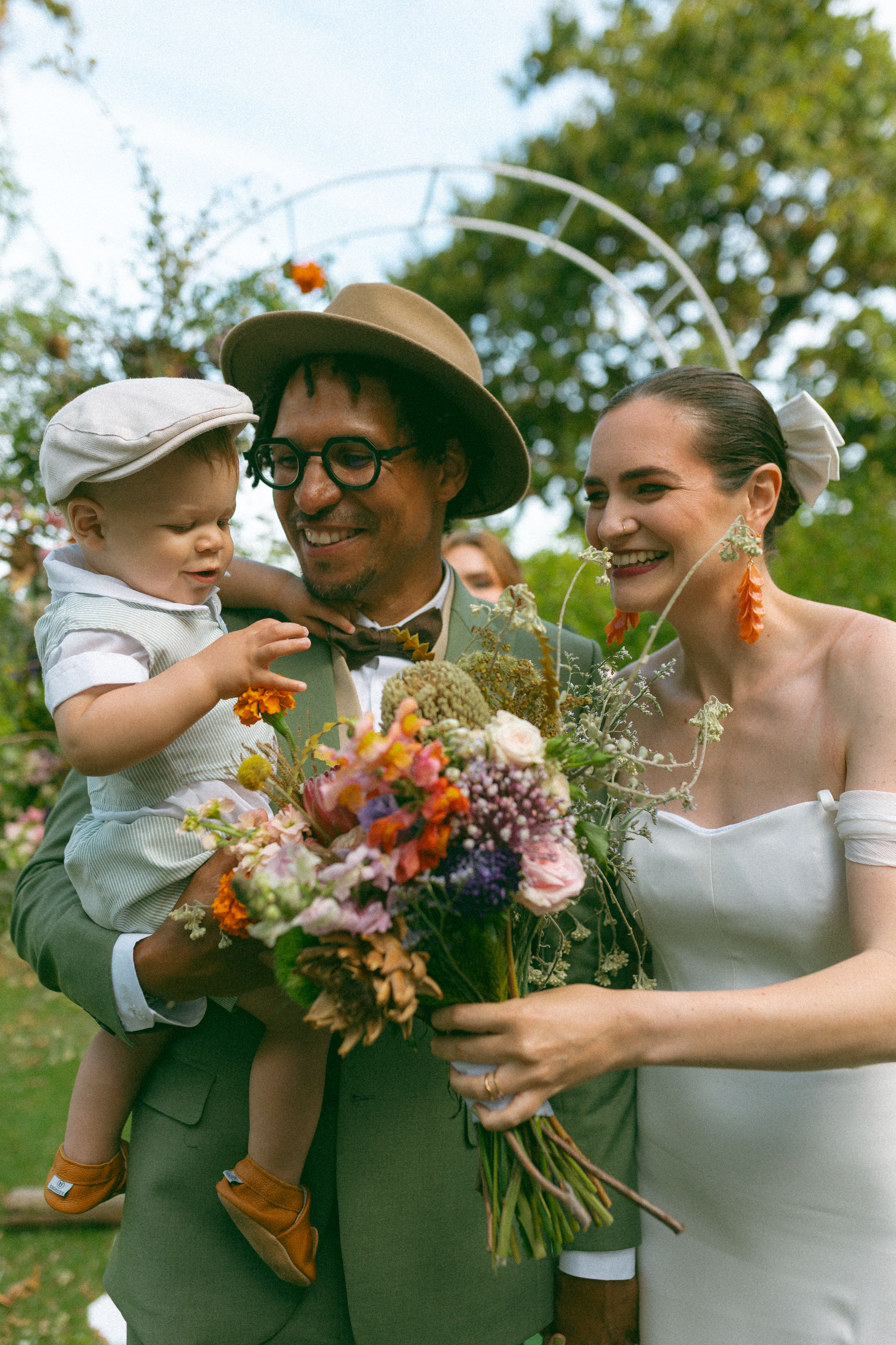 Unsere kleine Familie feiert